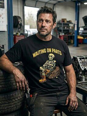 Waiting on Parts Graphic Tee Unisex
